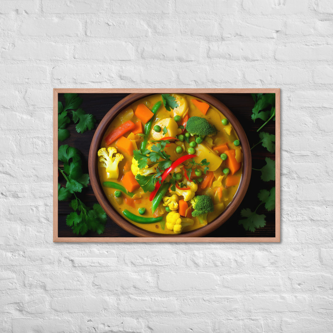 Vegetable Curry Framed poster 🤤 from Yumify.AI