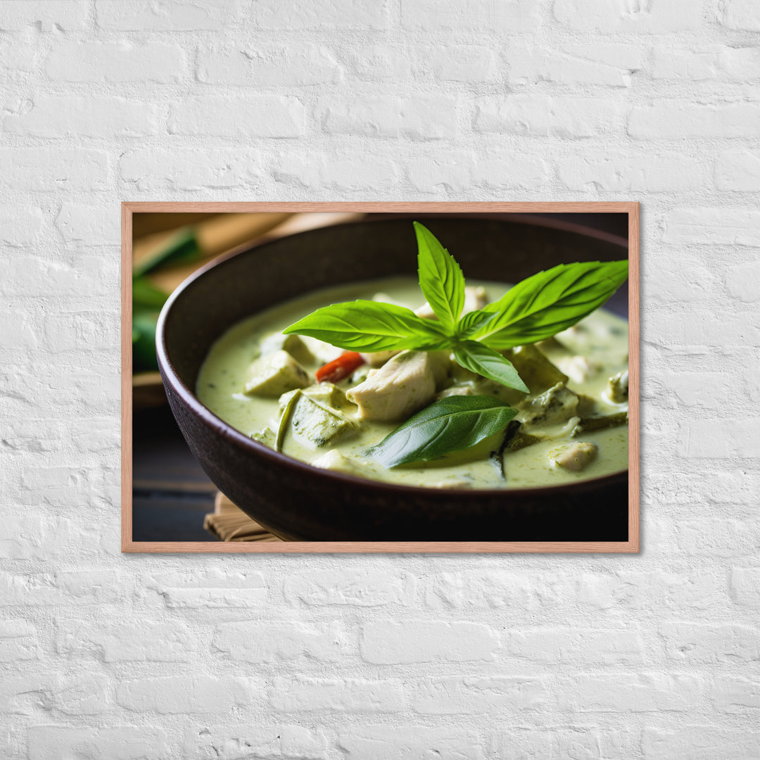 Thai Green Curry Framed poster 🤤 from Yumify.AI