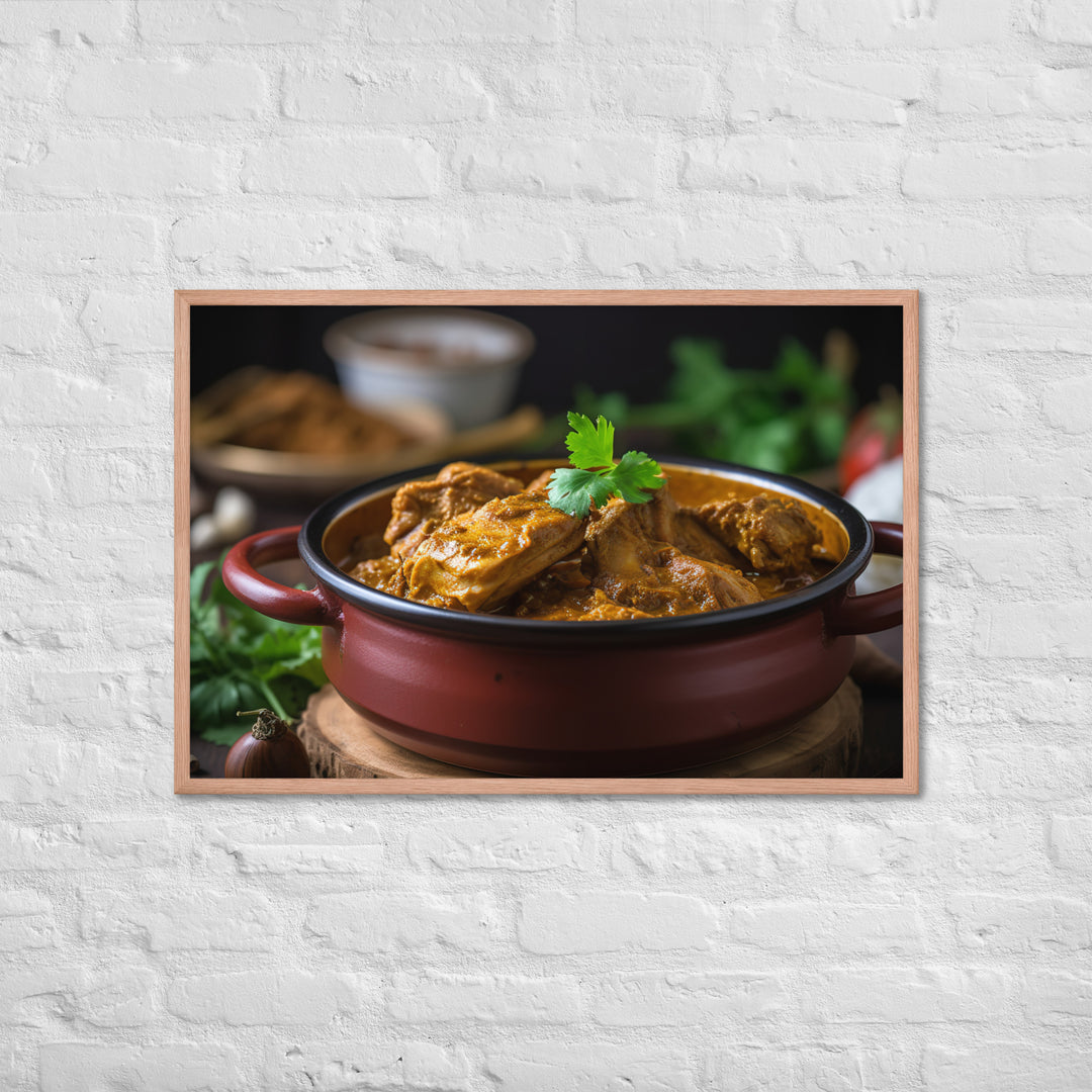 Spicy Chicken Curry Framed poster 🤤 from Yumify.AI