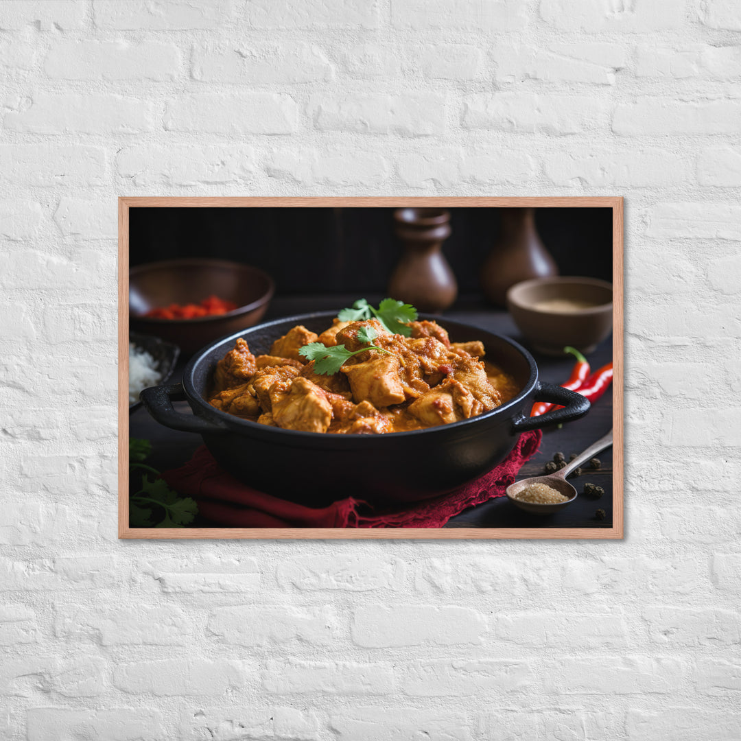 Spicy Chicken Curry Framed poster 🤤 from Yumify.AI