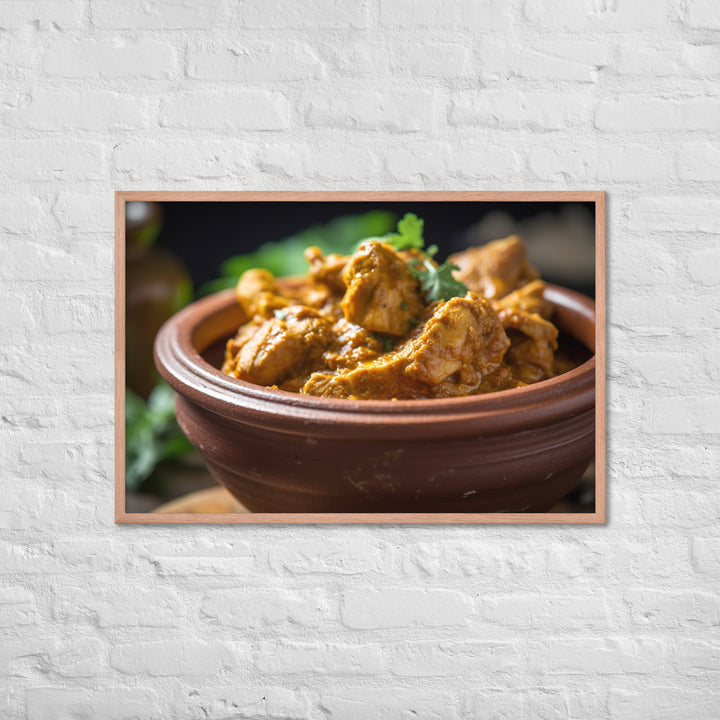 Spicy Chicken Curry Framed poster 🤤 from Yumify.AI