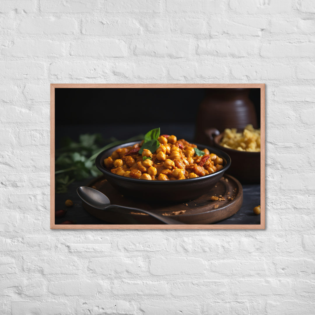 Chickpea Curry Framed poster 🤤 from Yumify.AI