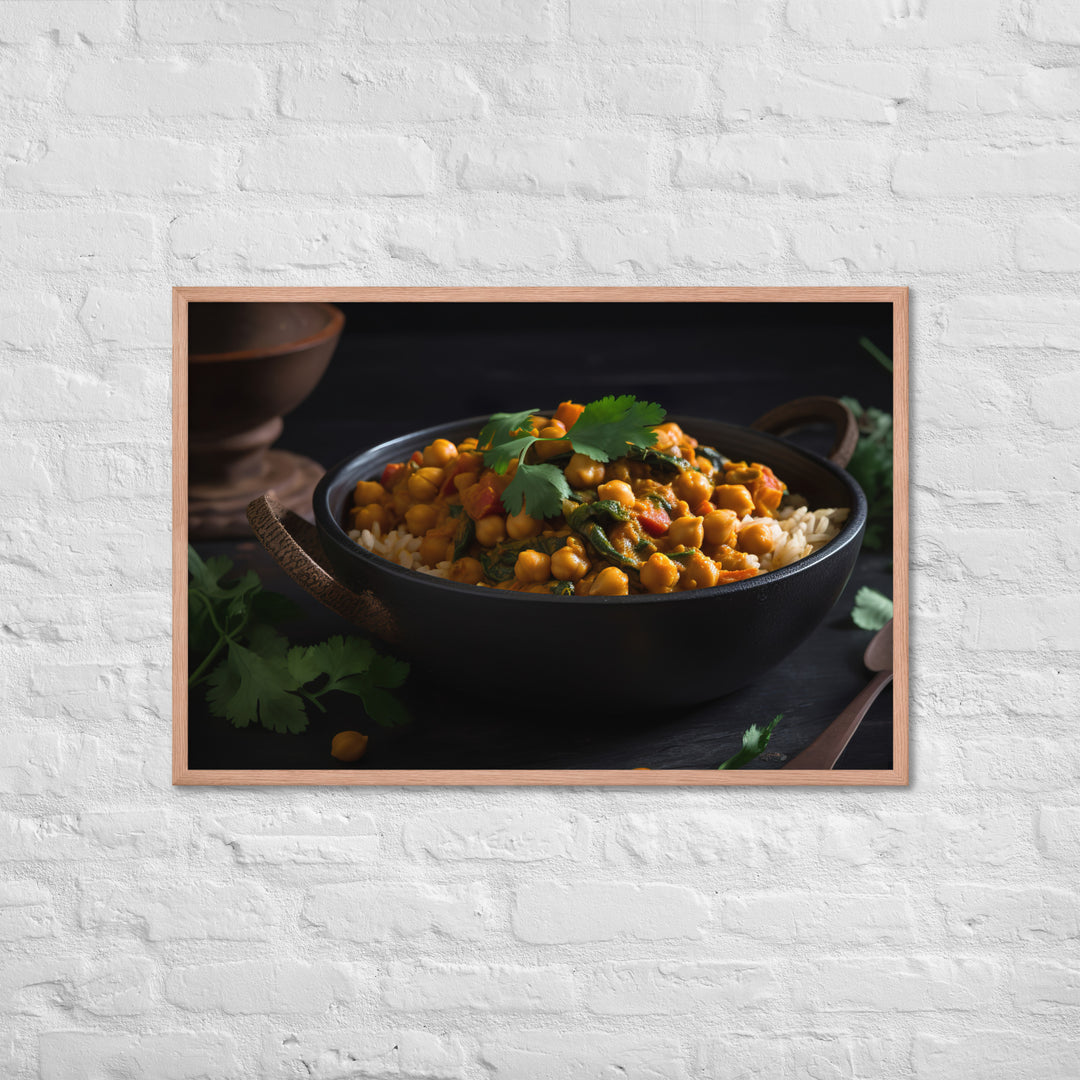 Chickpea Curry Framed poster 🤤 from Yumify.AI