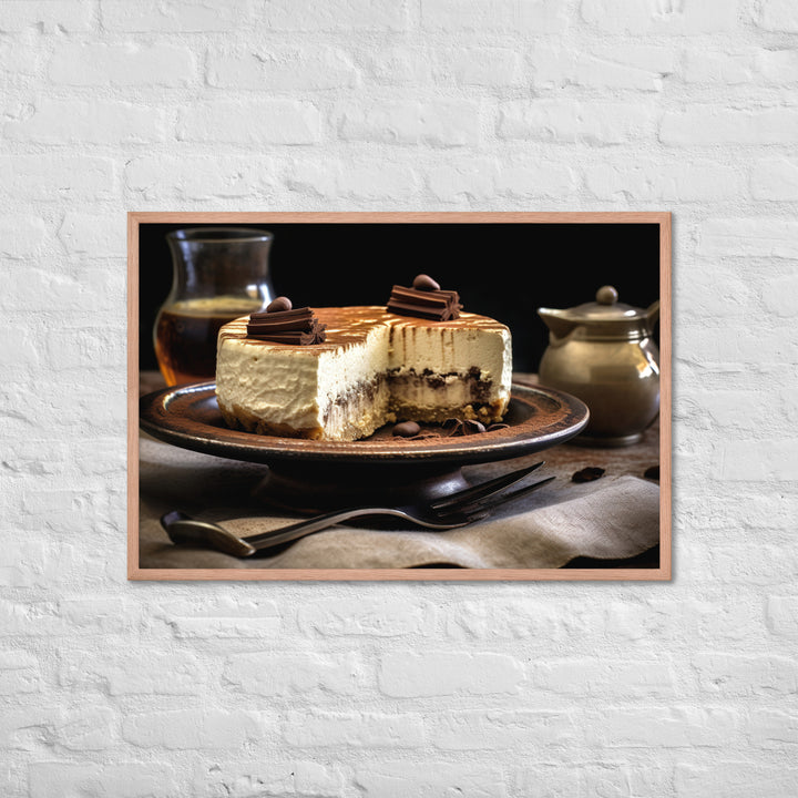 Tiramisu Cheesecake Framed poster 🤤 from Yumify.AI