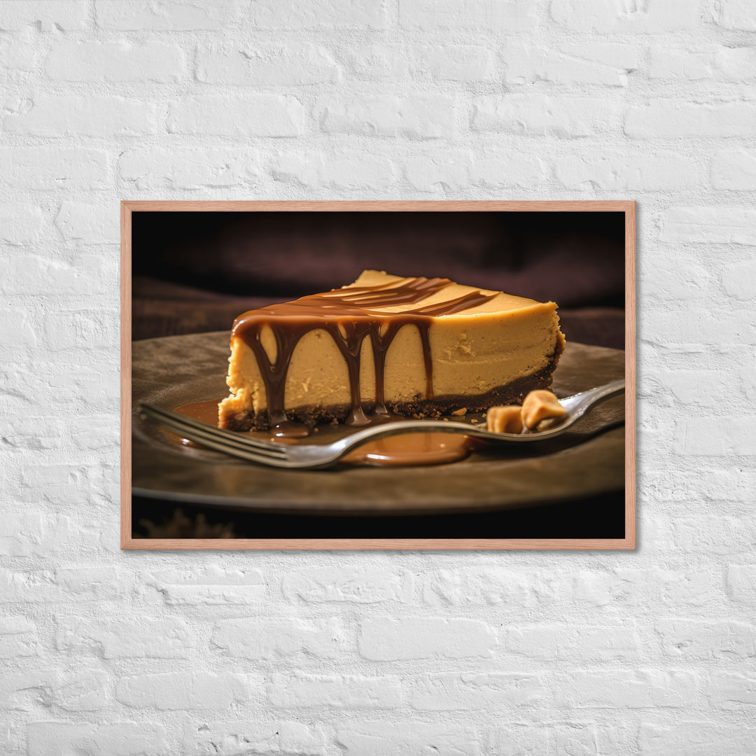 Peanut Butter Cheesecake Framed poster 🤤 from Yumify.AI