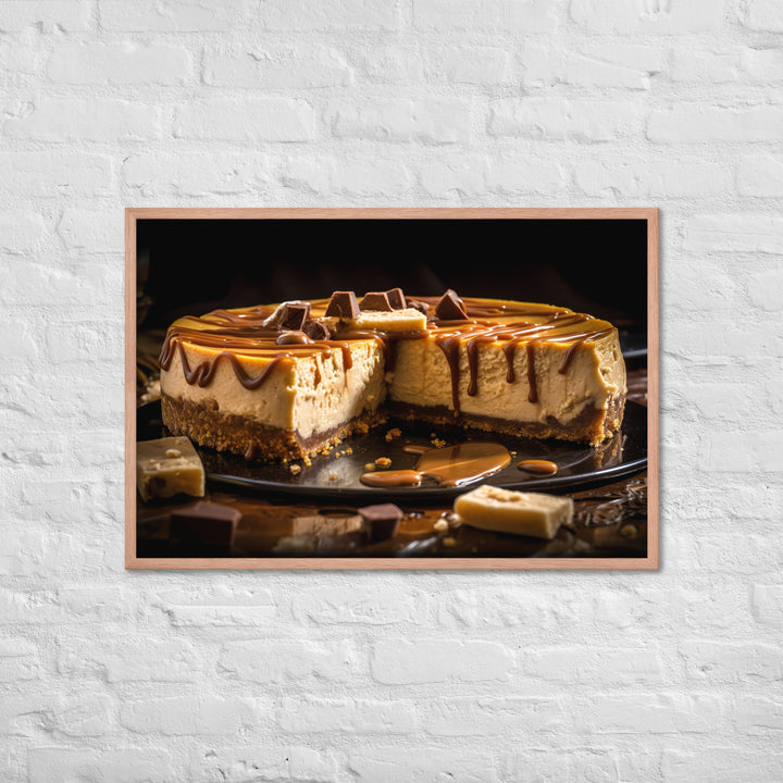 Peanut Butter Cheesecake Framed poster 🤤 from Yumify.AI