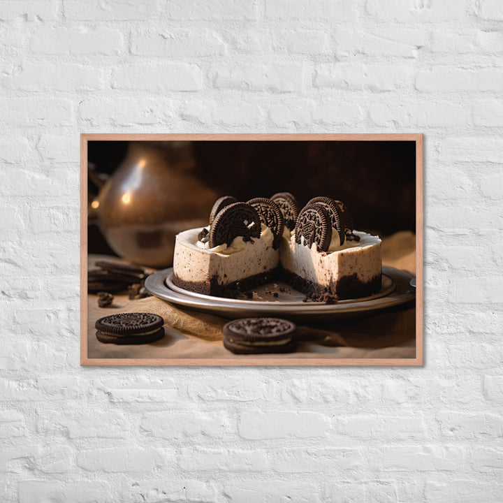 Oreo Cheesecake Framed poster 🤤 from Yumify.AI