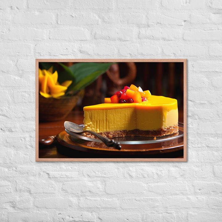 Mango Cheesecake Framed poster 🤤 from Yumify.AI