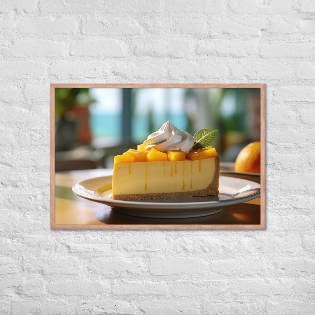 Mango Cheesecake Framed poster 🤤 from Yumify.AI