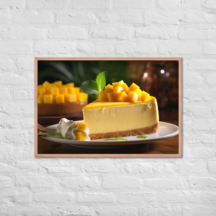 Mango Cheesecake Framed poster 🤤 from Yumify.AI