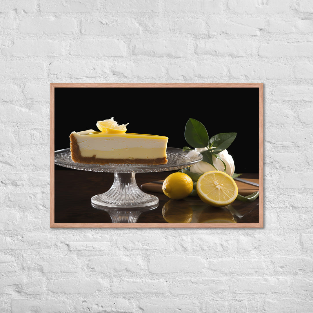 Lemon Cheesecake Framed poster 🤤 from Yumify.AI