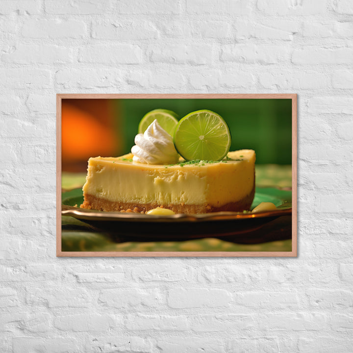 Key Lime Cheesecake Framed poster 🤤 from Yumify.AI