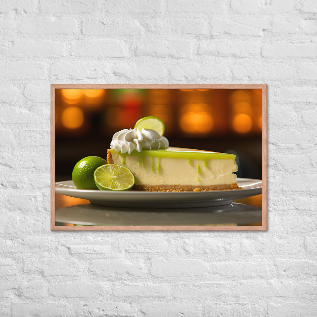 Key Lime Cheesecake Framed poster 🤤 from Yumify.AI