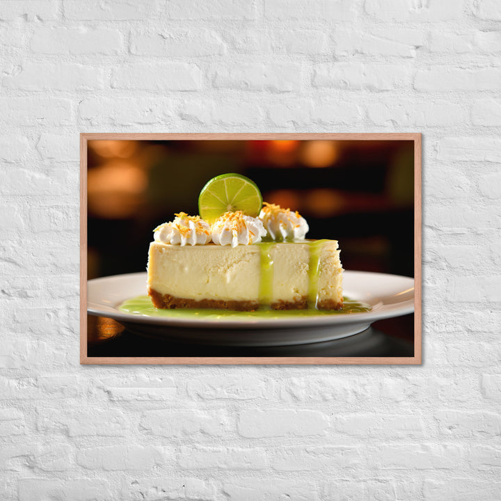 Key Lime Cheesecake Framed poster 🤤 from Yumify.AI