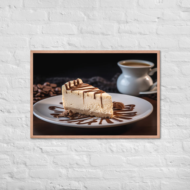 Coffee Cheesecake Framed poster 🤤 from Yumify.AI