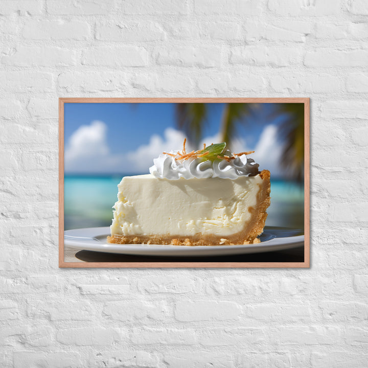 Coconut Cheesecake Framed poster 🤤 from Yumify.AI