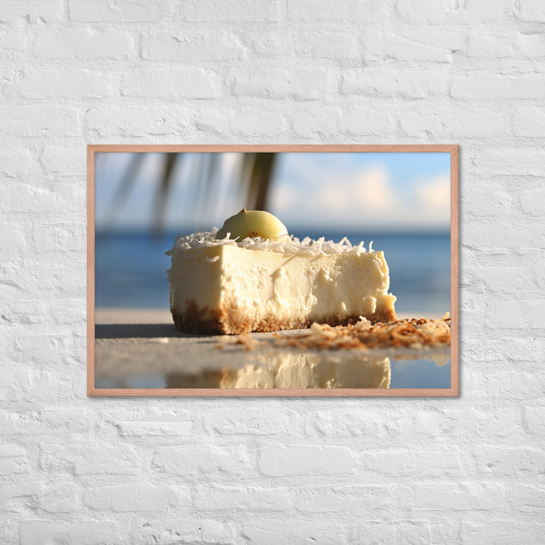 Coconut Cheesecake Framed poster 🤤 from Yumify.AI