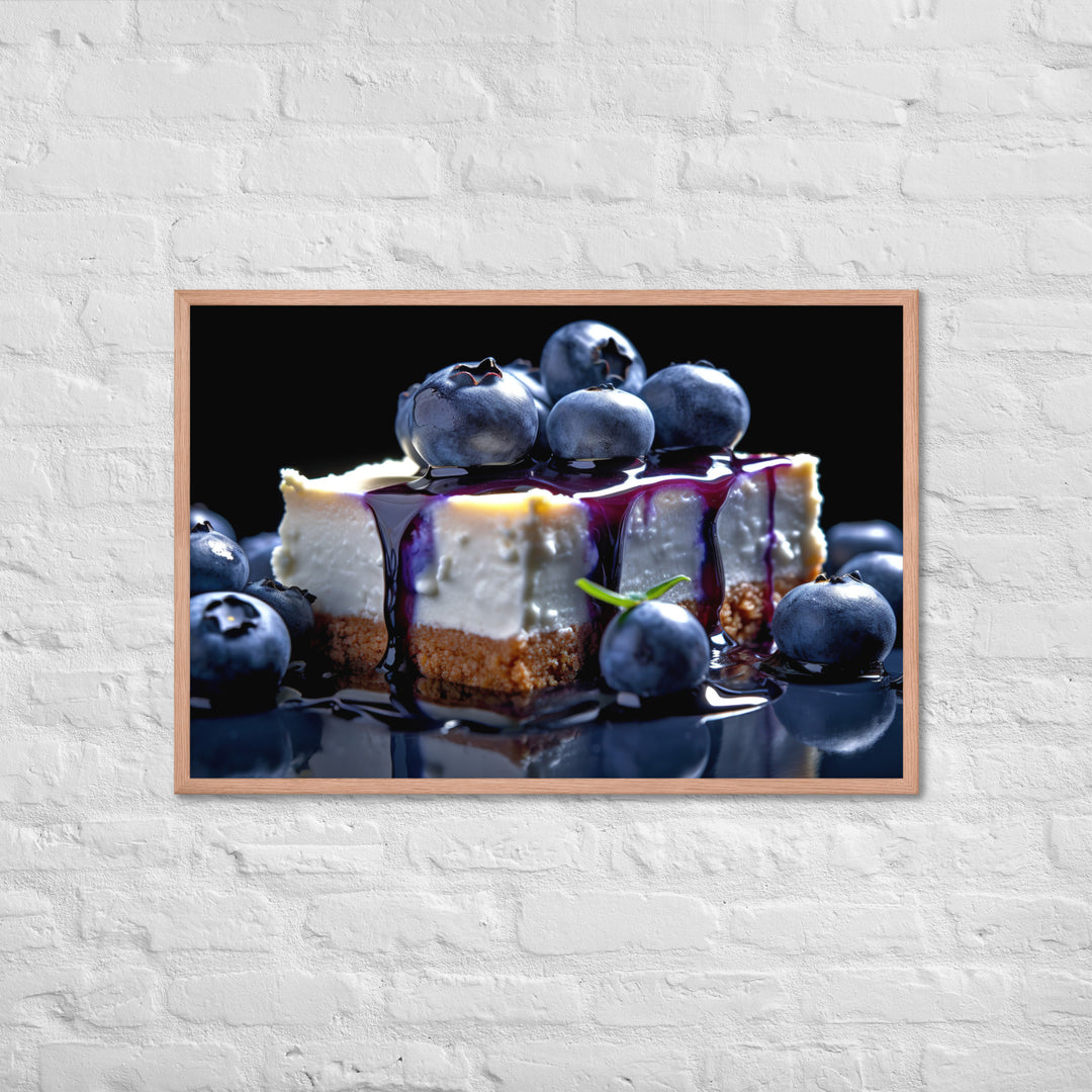 Blueberry Cheesecake Framed poster 🤤 from Yumify.AI