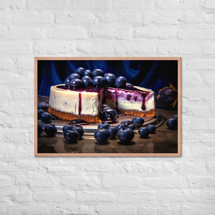 Blueberry Cheesecake Framed poster 🤤 from Yumify.AI