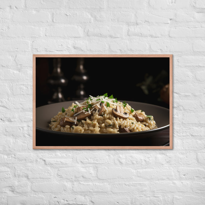 Sausage and Mushroom Risotto Framed poster 🤤 from Yumify.AI