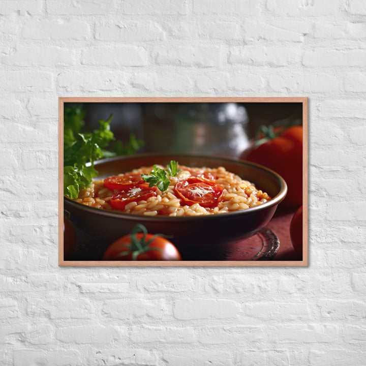 Tomato Risotto Framed poster 🤤 from Yumify.AI