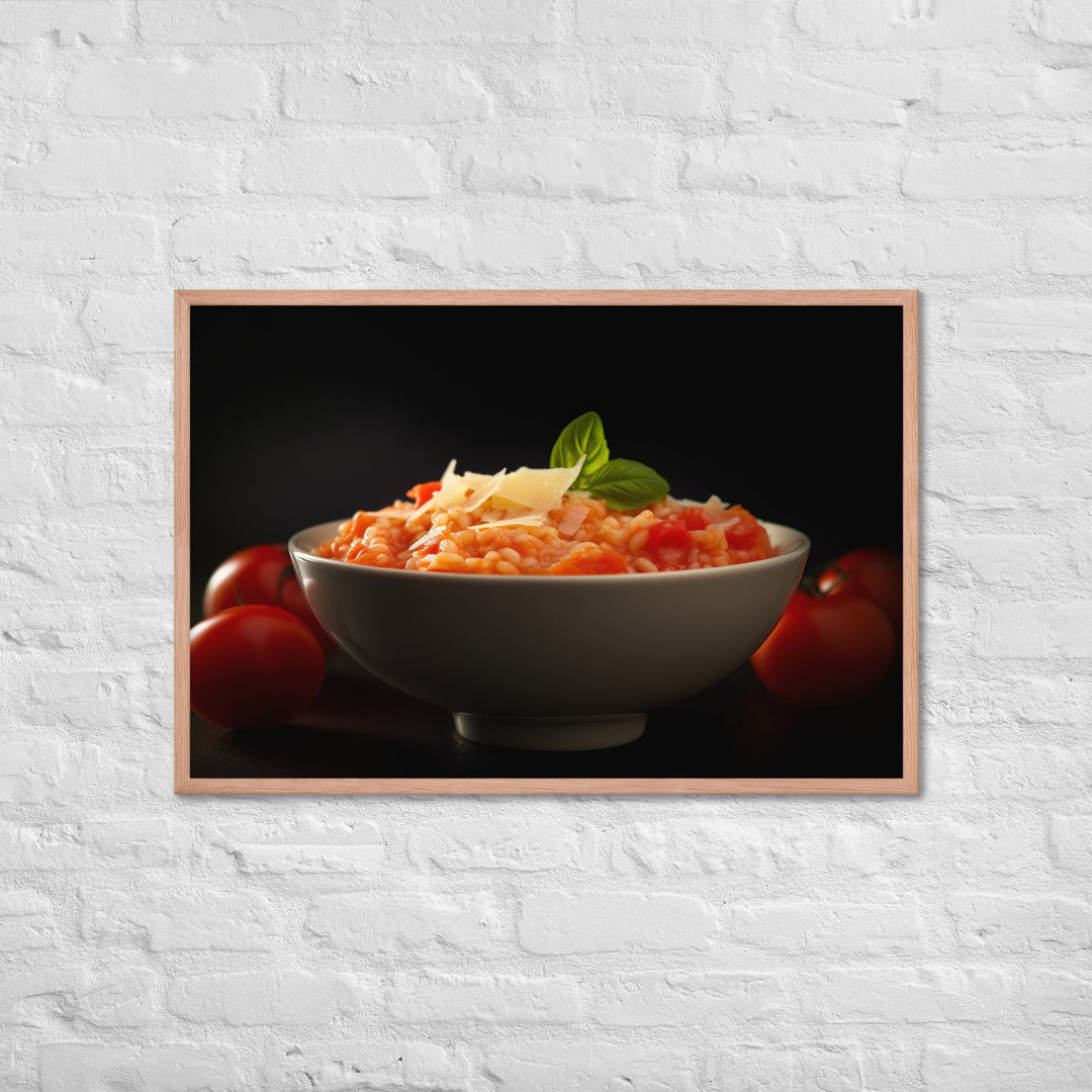 Tomato Risotto Framed poster 🤤 from Yumify.AI