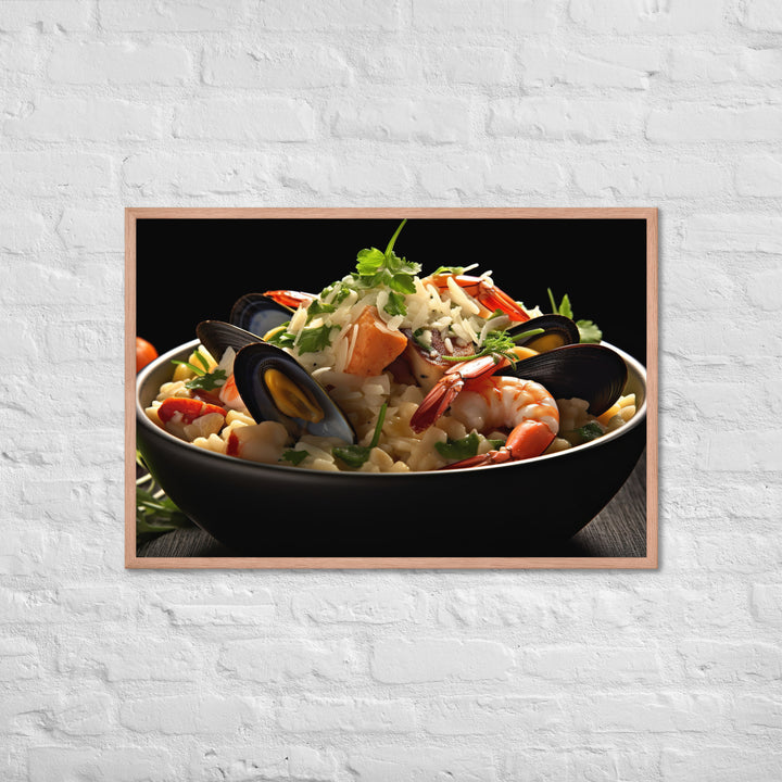 Seafood Risotto Framed poster 🤤 from Yumify.AI