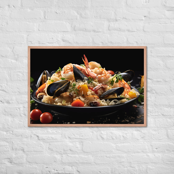 Seafood Risotto Framed poster 🤤 from Yumify.AI