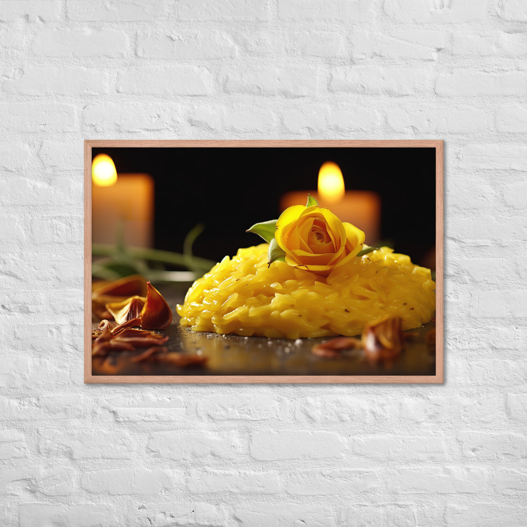 Saffron Risotto Framed poster 🤤 from Yumify.AI