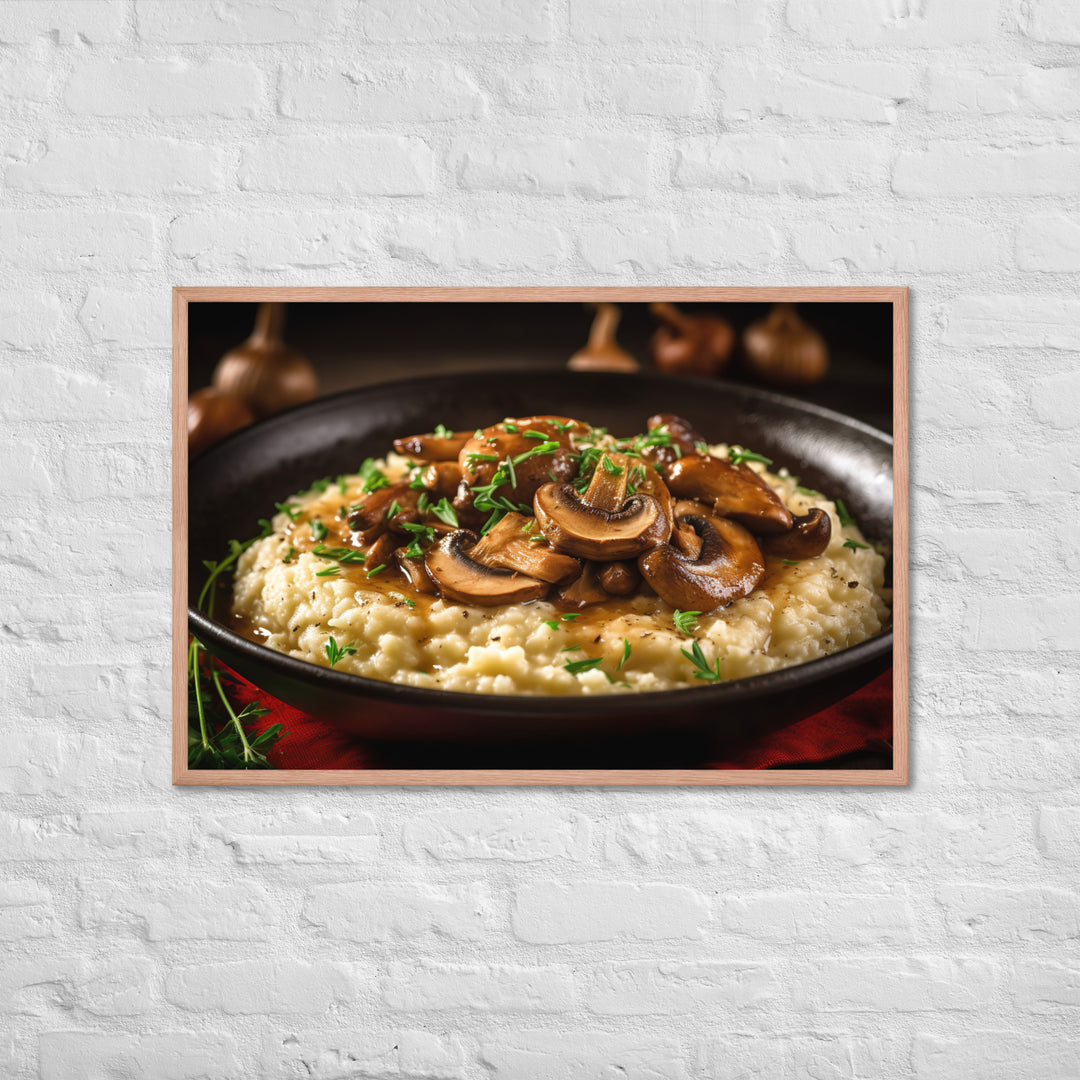 Mushroom Risotto Framed poster 🤤 from Yumify.AI