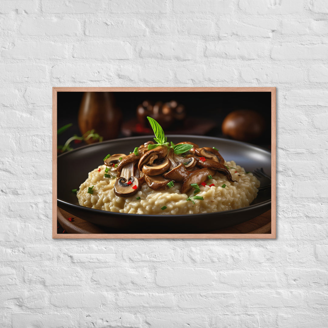 Mushroom Risotto Framed poster 🤤 from Yumify.AI