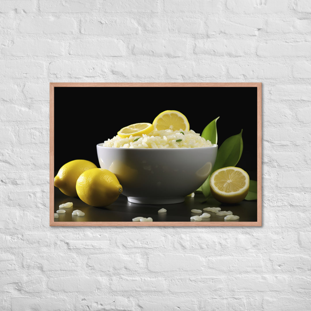 Lemon Risotto Framed poster 🤤 from Yumify.AI