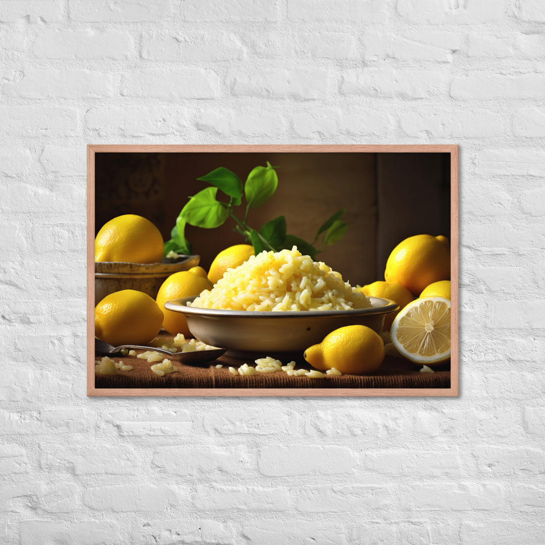 Lemon Risotto Framed poster 🤤 from Yumify.AI