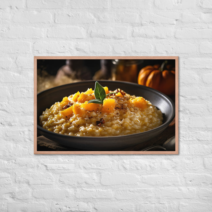 Butternut Squash Risotto Framed poster 🤤 from Yumify.AI