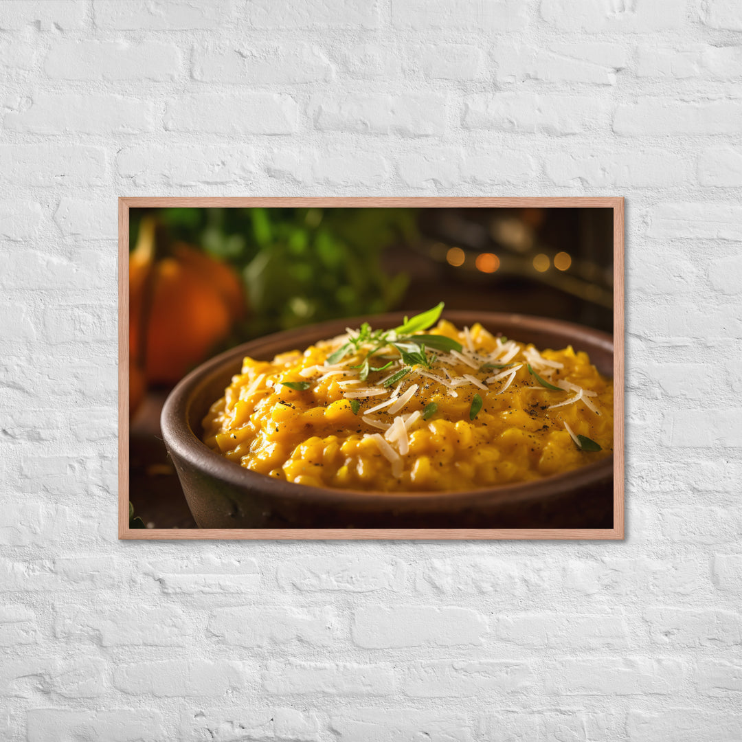 Butternut Squash Risotto Framed poster 🤤 from Yumify.AI