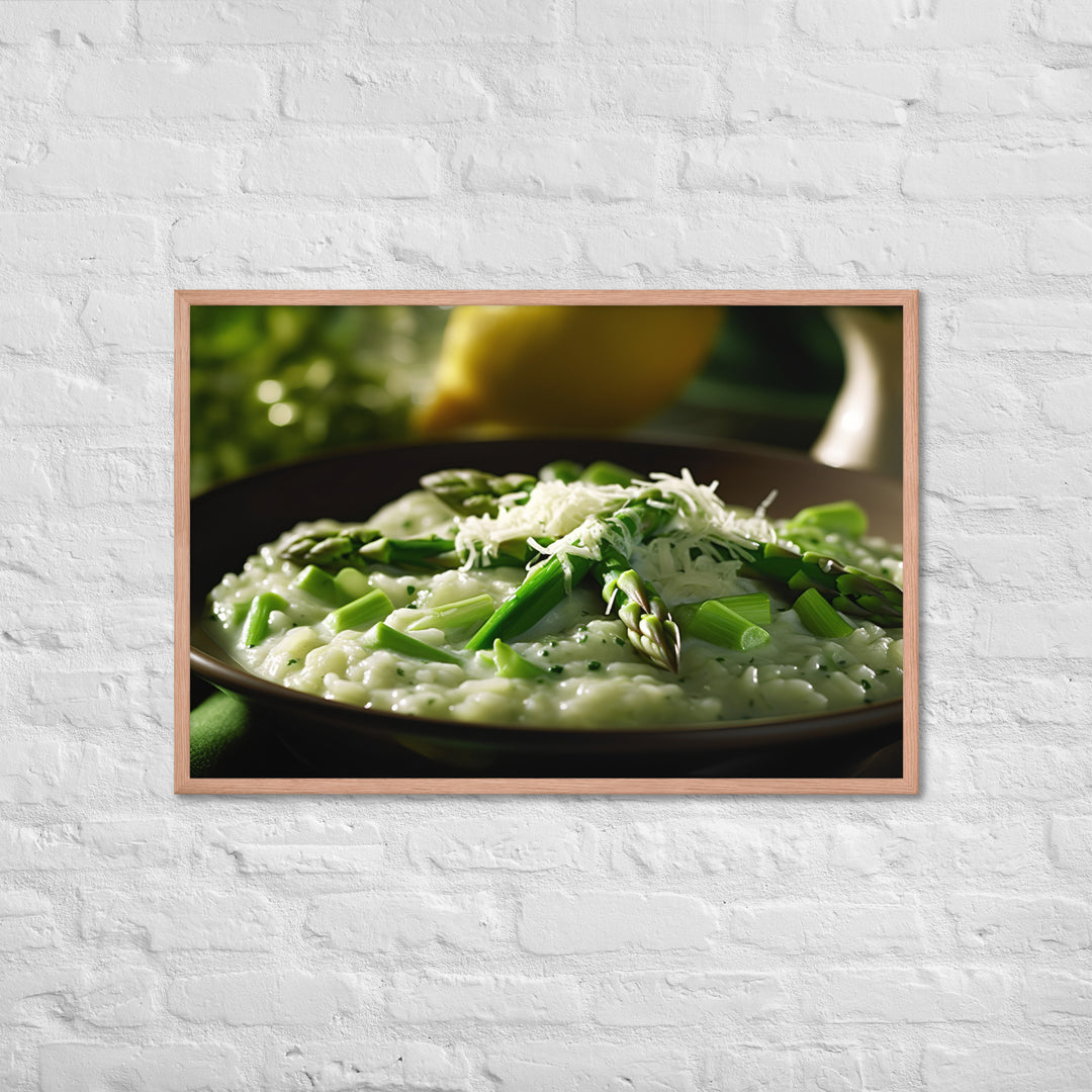 Asparagus Risotto Framed poster 🤤 from Yumify.AI