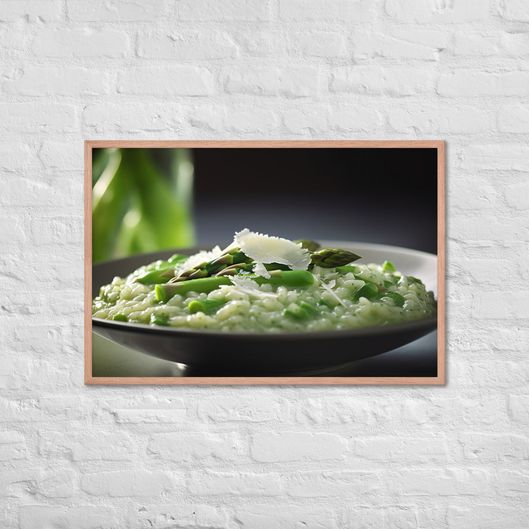 Asparagus Risotto Framed poster 🤤 from Yumify.AI