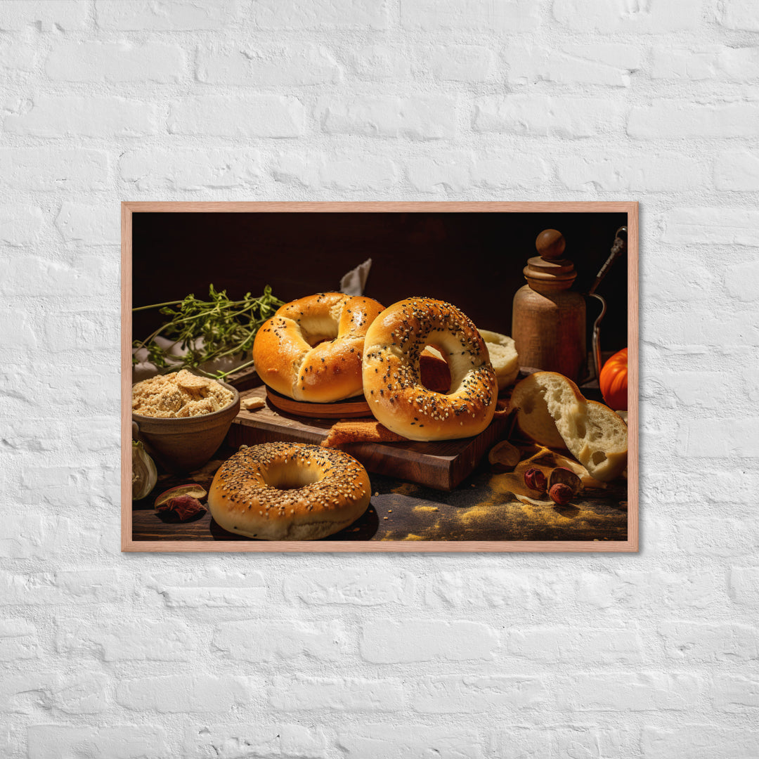 Everything Bagel Framed poster 🤤 from Yumify.AI