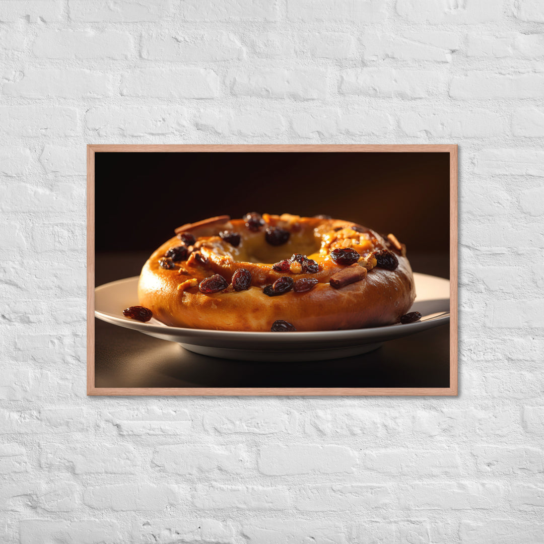 Cinnamon Raisin Bagel Framed poster 🤤 from Yumify.AI