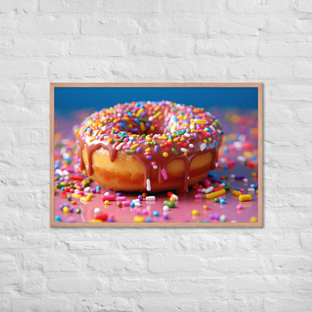 Sprinkle Donut Framed poster 🤤 from Yumify.AI