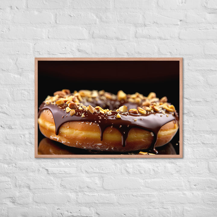 Nutella Filled Donut Framed poster 🤤 from Yumify.AI