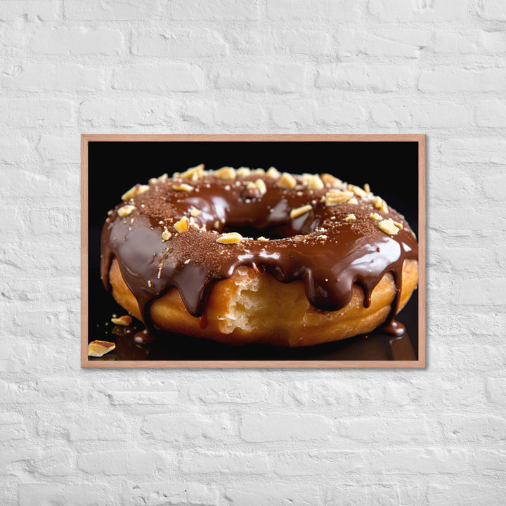 Nutella Filled Donut Framed poster 🤤 from Yumify.AI