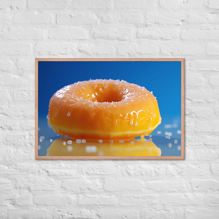 Lemon Filled Donut Framed poster 🤤 from Yumify.AI