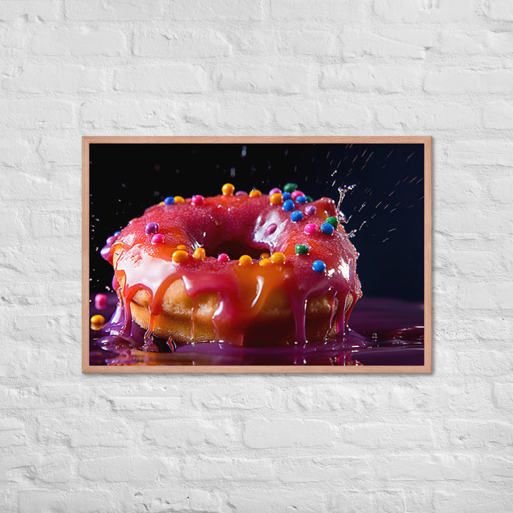 Jelly Donut Framed poster 🤤 from Yumify.AI