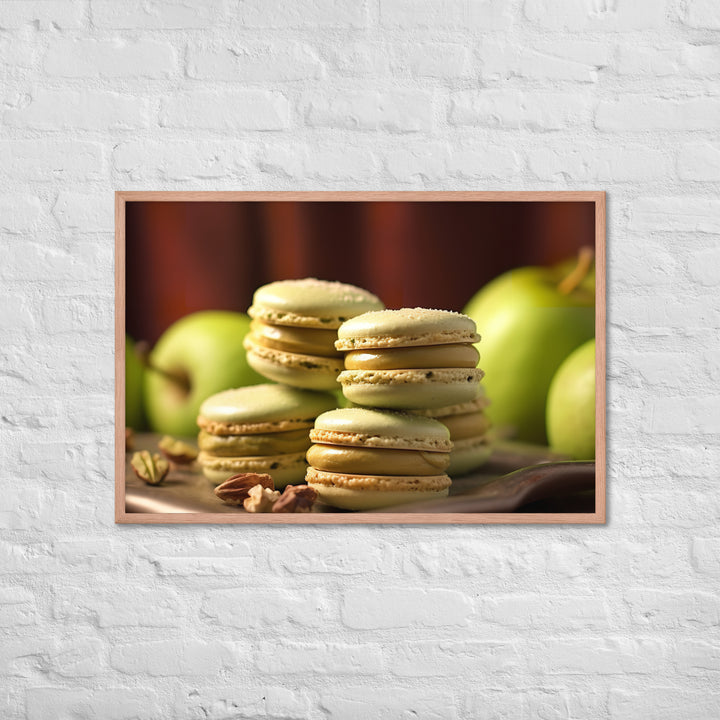 Pistachio Macarons Framed poster 🤤 from Yumify.AI