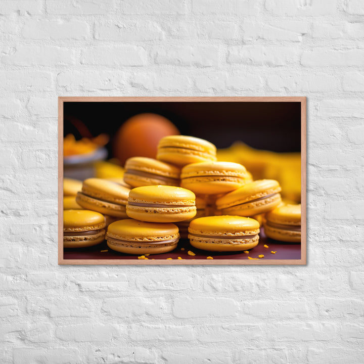 Passion Fruit Macarons Framed poster 🤤 from Yumify.AI