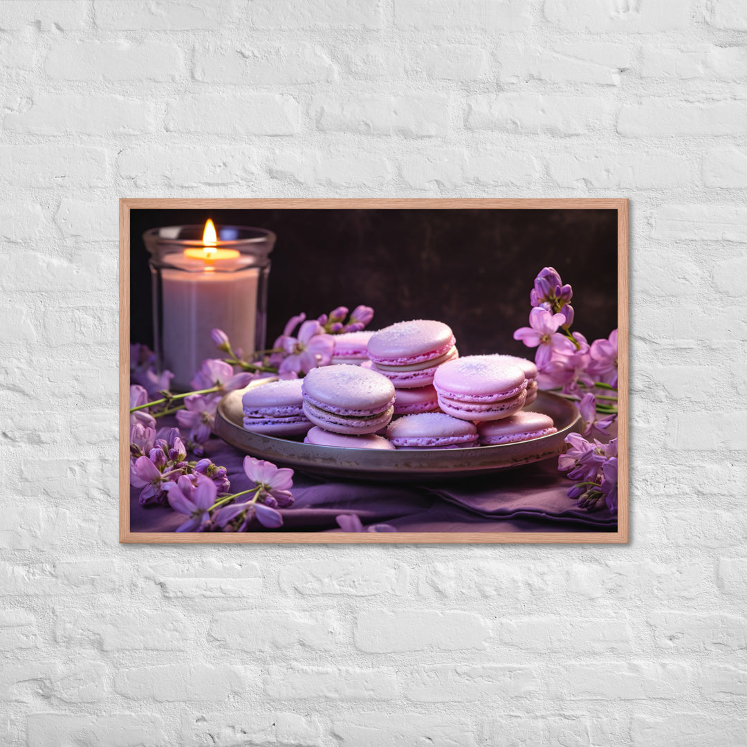 Lavender Macarons Framed poster 🤤 from Yumify.AI