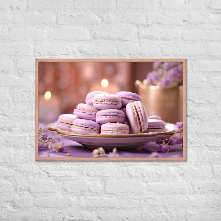 Lavender Macarons Framed poster 🤤 from Yumify.AI