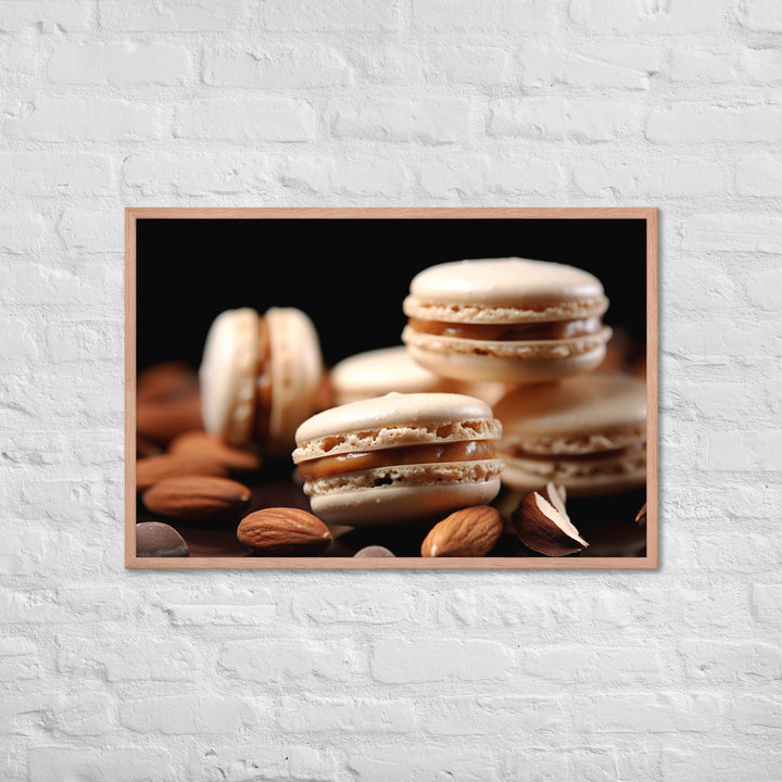 Almond Macarons Framed poster 🤤 from Yumify.AI