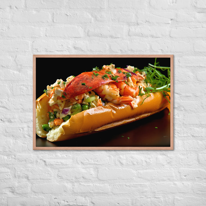 Curry Lobster Roll Framed poster 🤤 from Yumify.AI